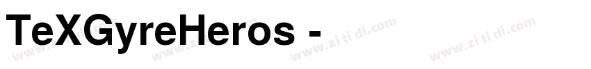 TeXGyreHeros 字体转换